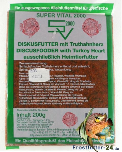 SV 2000 Truthahn 200g Flachtafel