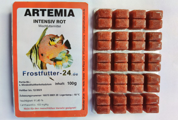 Artemia Intensiv Rot 100g Blisterverpackung