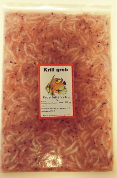 Krill Superba grob 500g Flachtafel