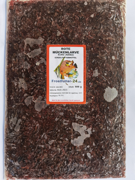 Rote Mückenlarve Echte Jumbos 500g